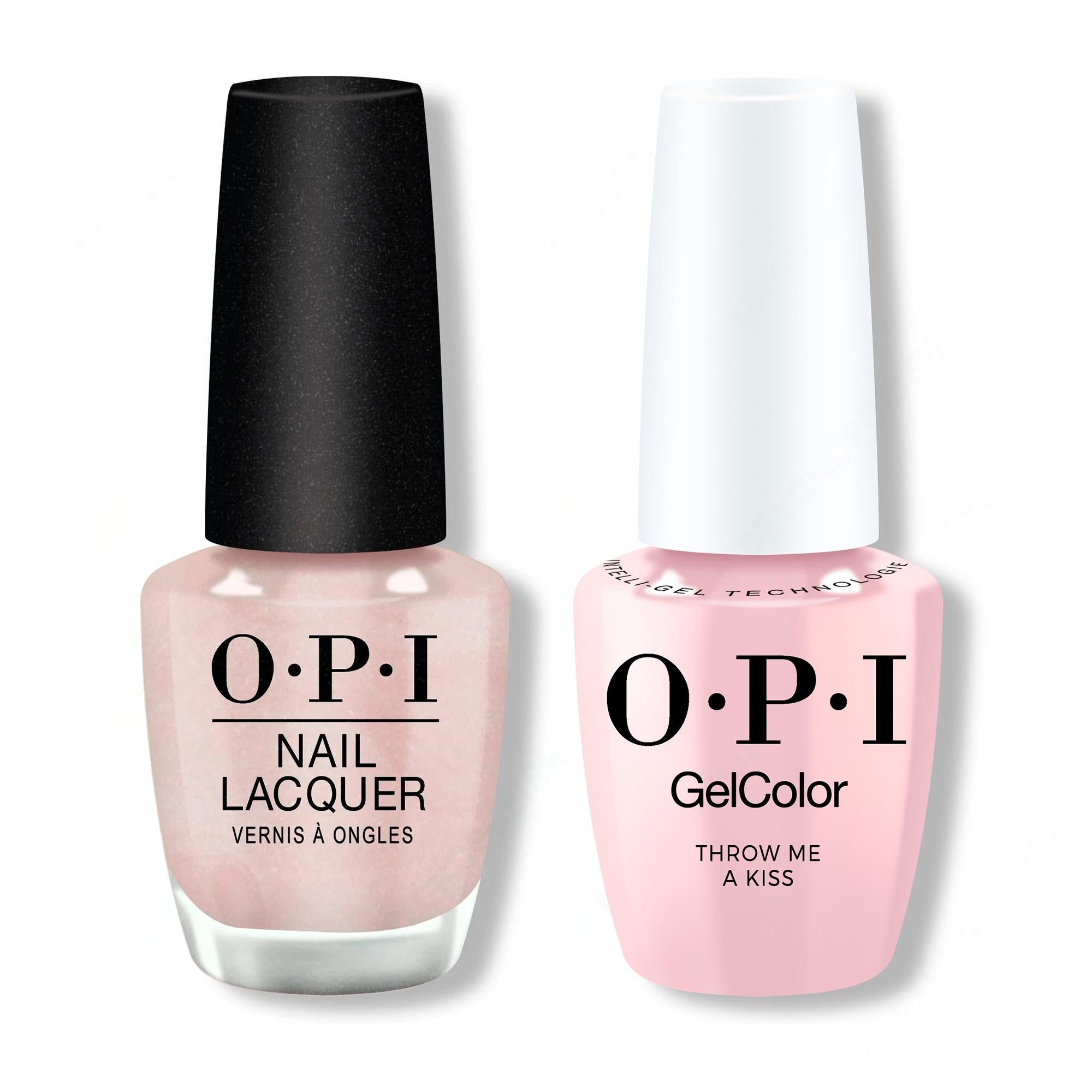 OPI - Gel & Lacquer Intelli-Gel Combo - Throw Me A Kiss 0.5 Oz - Gel Polish at Beyond Polish