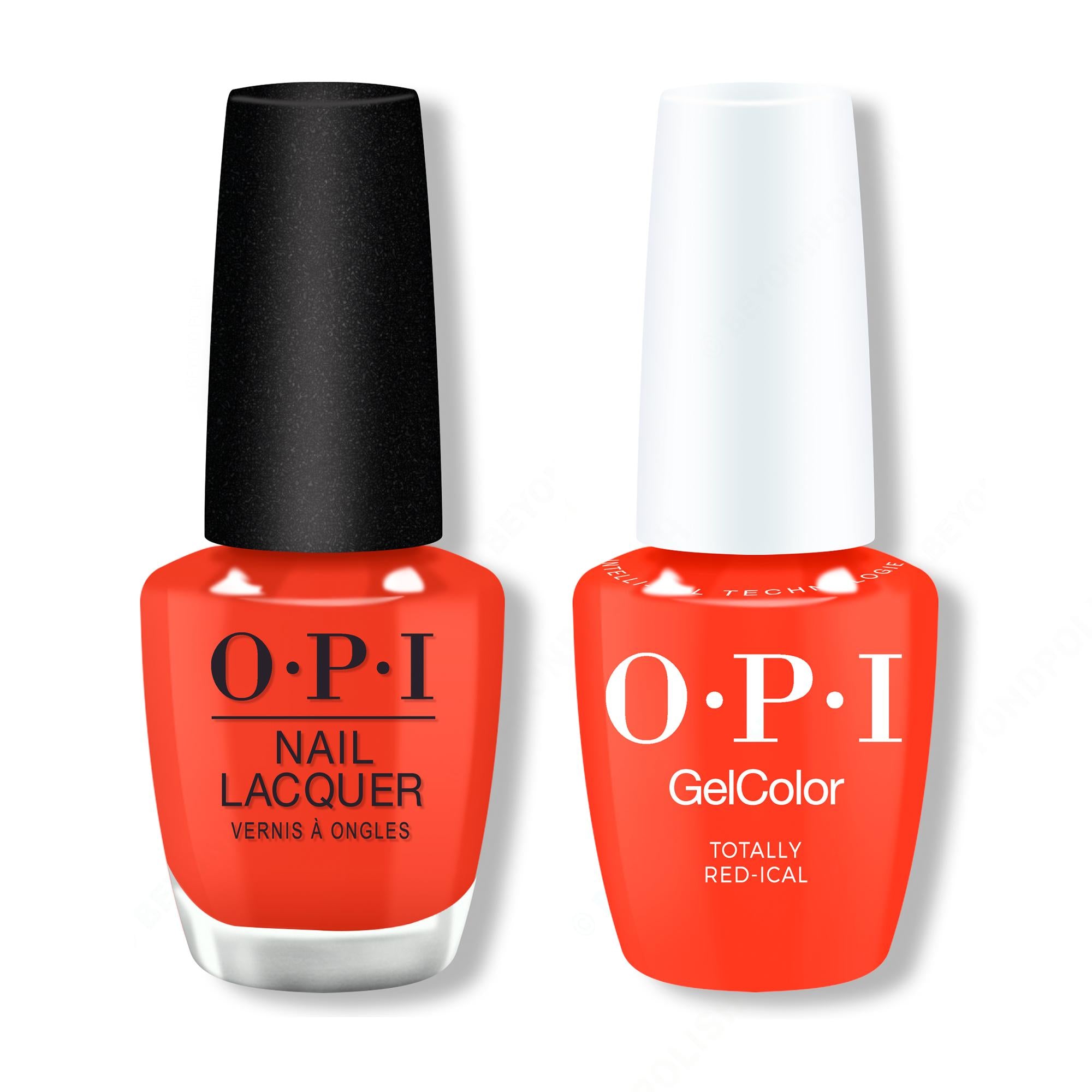 OPI Totally Red-ical - Red Gel & Lacquer Polish - GCF034-NLF034