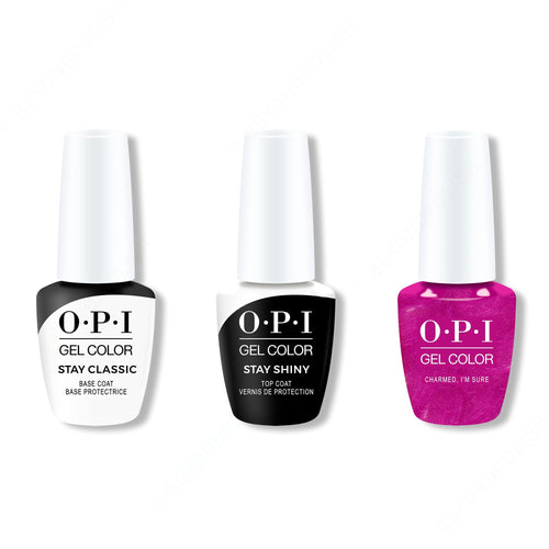 OPI GelColor Combo - Stay Classic Base, Shiny Top & Charmed, I'm Sure