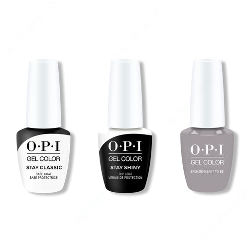 OPI GelColor Combo - Stay Classic Base, Shiny Top & Engage-meant to Be