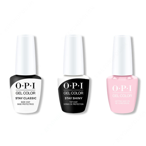 OPI GelColor Combo - Stay Classic Base, Shiny Top & Getting Nadi On My Honeymoon