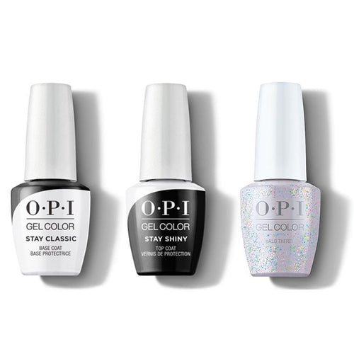 OPI GelColor Combo - Stay Classic Base, Shiny Top & Halo There