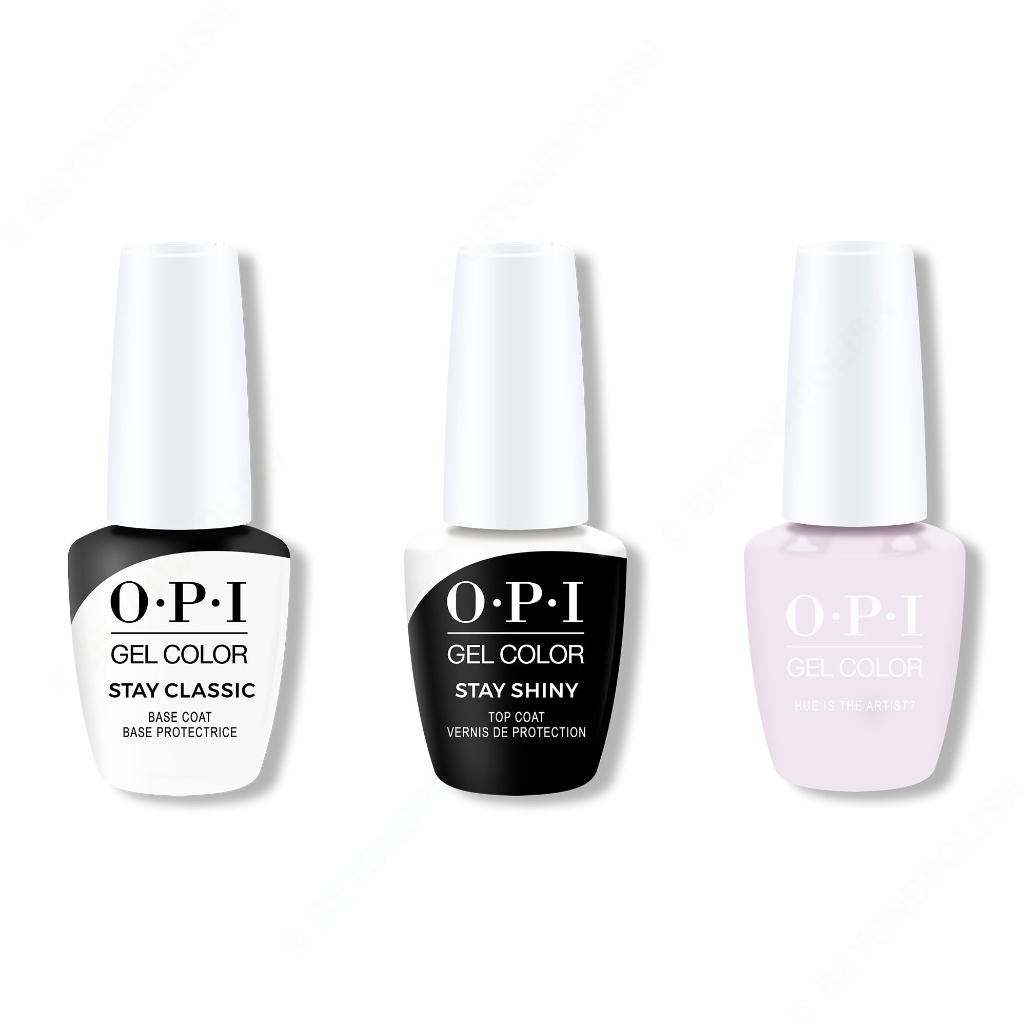 OPI GelColor Combo - Stay Classic Base, Shiny Top & Hue Is The Artist? - Gel Polish at Beyond Polish