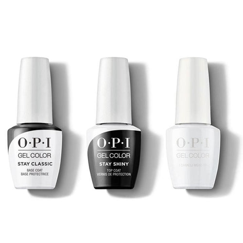 OPI GelColor Combo - Stay Classic Base, Shiny Top & I Cannoli Wear OPI