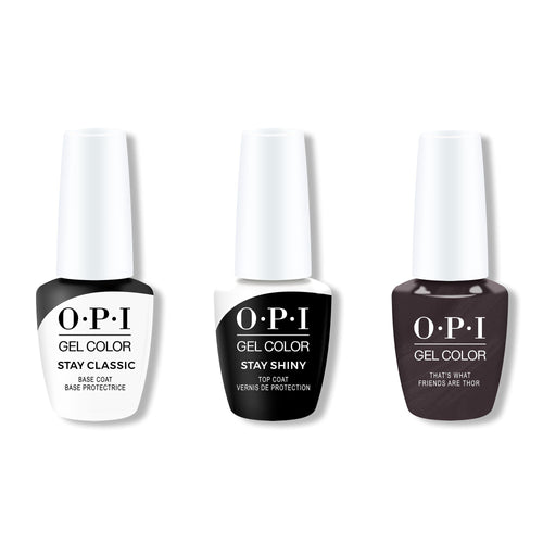 OPI GelColor Combo - Stay Classic Base, Shiny Top & Krona-logical Order