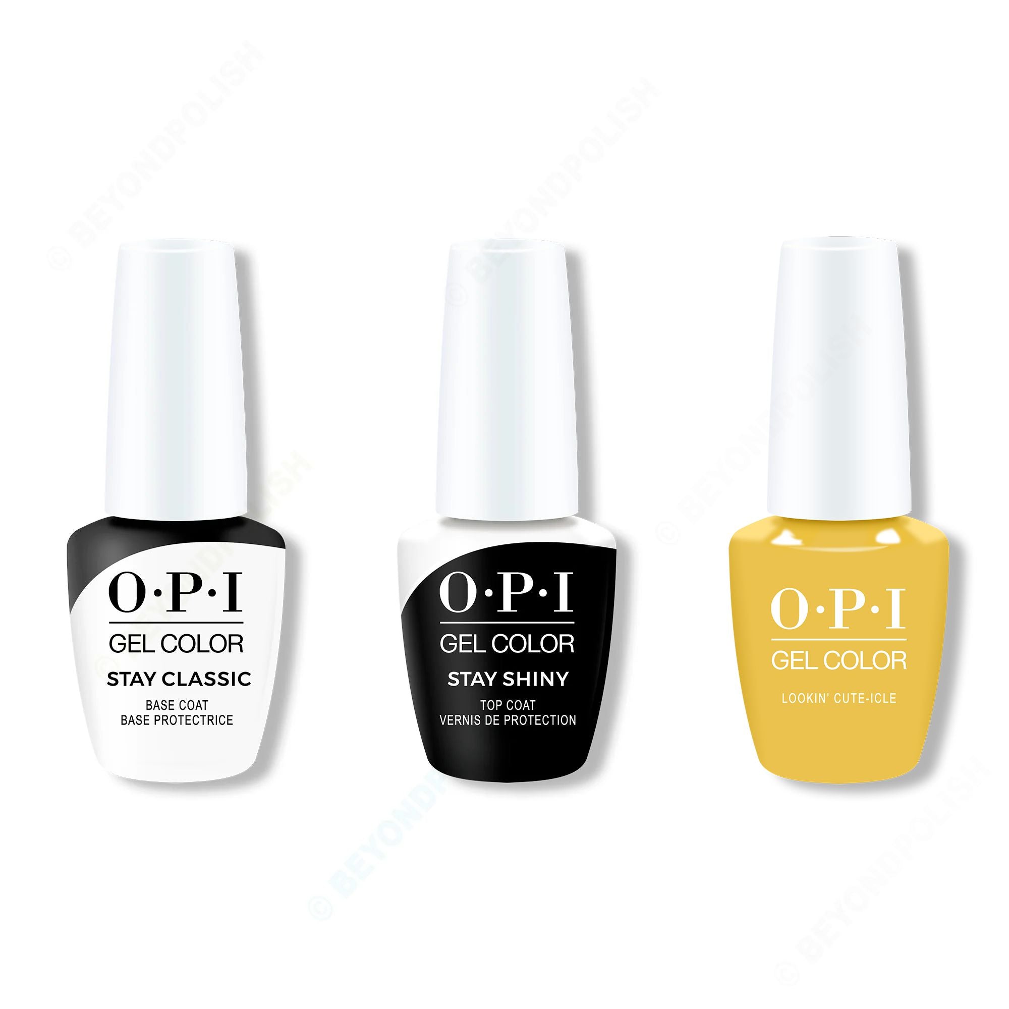 OPI GelColor Combo - Stay Classic Base, Shiny Top & Lookin' Cute-Icle - Gel Polish at Beyond Polish