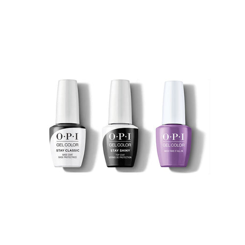 OPI GelColor Combo - Stay Classic Base, Shiny Top & Medi-take It All In