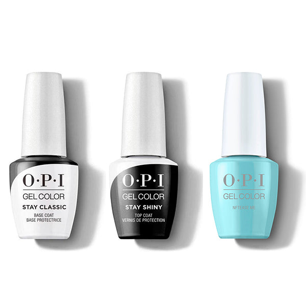 OPI GelColor Combo - Stay Classic Base, Shiny Top & NFTease Me - Gel Polish at Beyond Polish