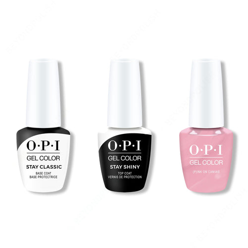 OPI GelColor Combo - Stay Classic Base, Shiny Top & (P)Ink on Canvas