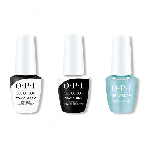 OPI GelColor Combo - Stay Classic Base, Shiny Top & Pisces The Future