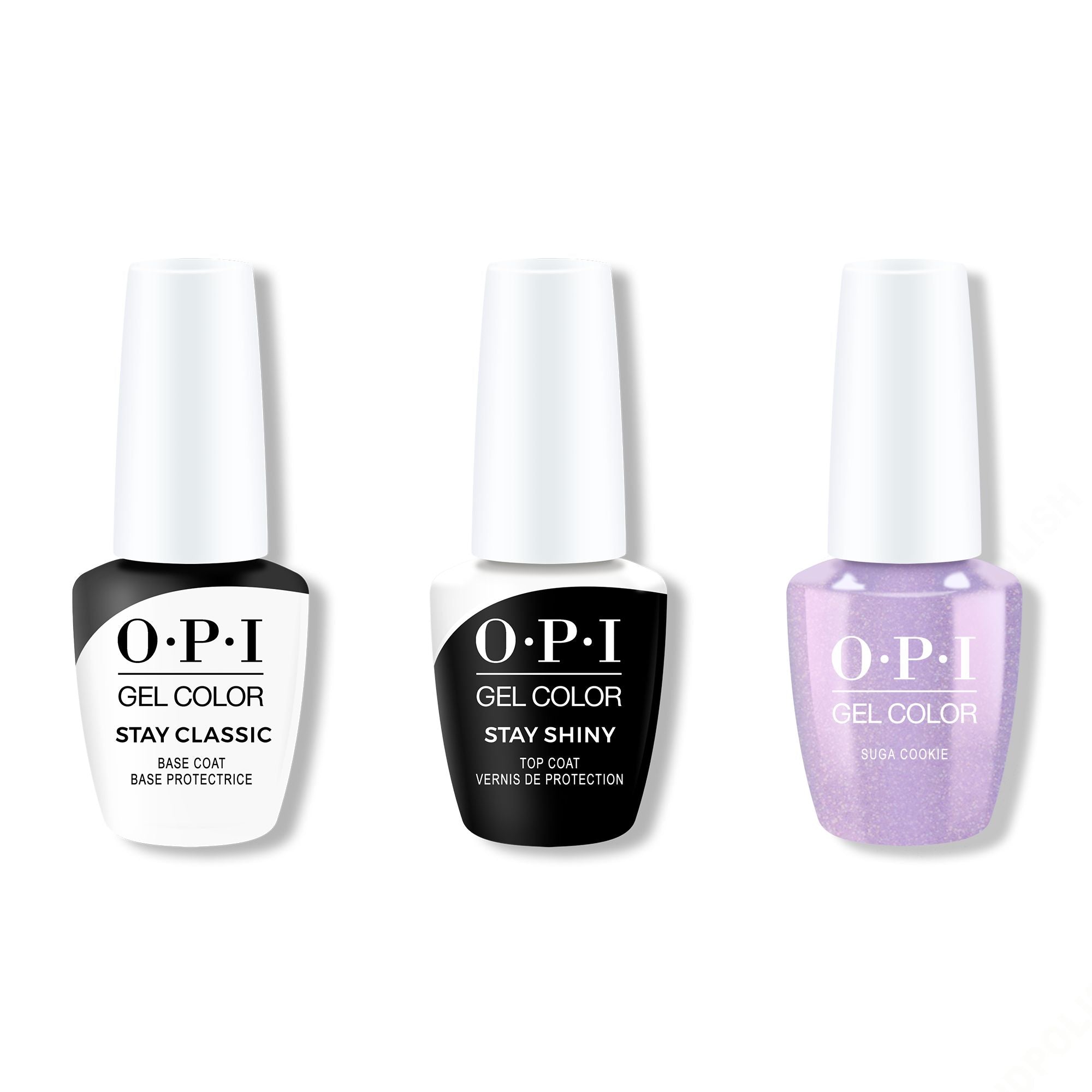 OPI GelColor Combo - Stay Classic Base, Shiny Top & Suga Cookie - Gel Polish at Beyond Polish