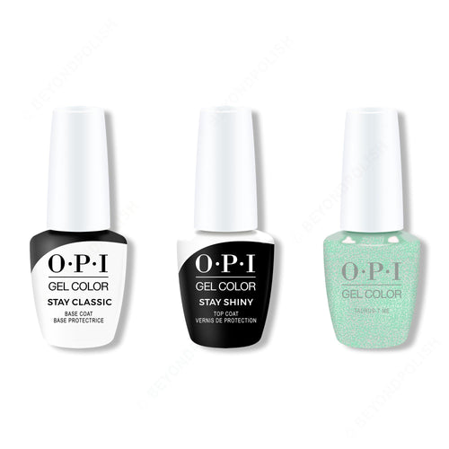 OPI GelColor Combo - Stay Classic Base, Shiny Top & Taurus-t Me