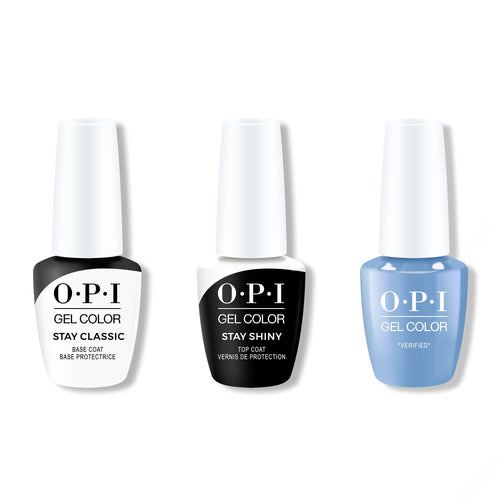 OPI GelColor Combo - Stay Classic Base, Shiny Top & *Verified*