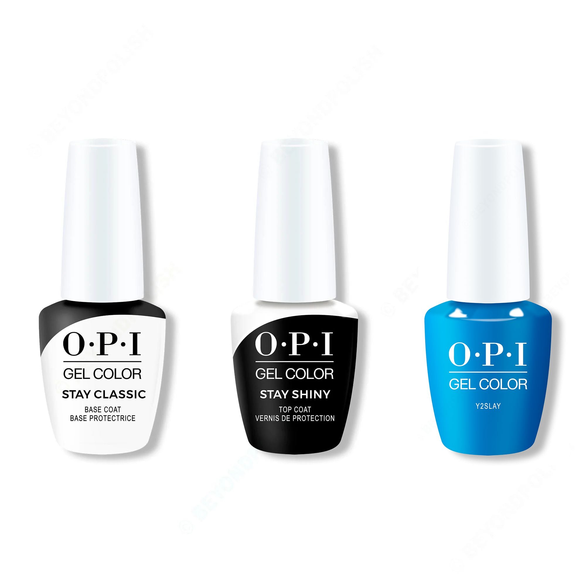 OPI GelColor Combo - Stay Classic Base, Shiny Top & Y2Slay - Gel Polish at Beyond Polish
