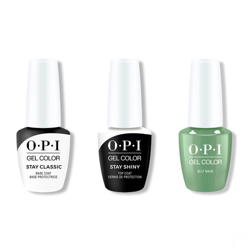 OPI GelColor Combo - Stay Classic Base, Shiny Top & $elf Made