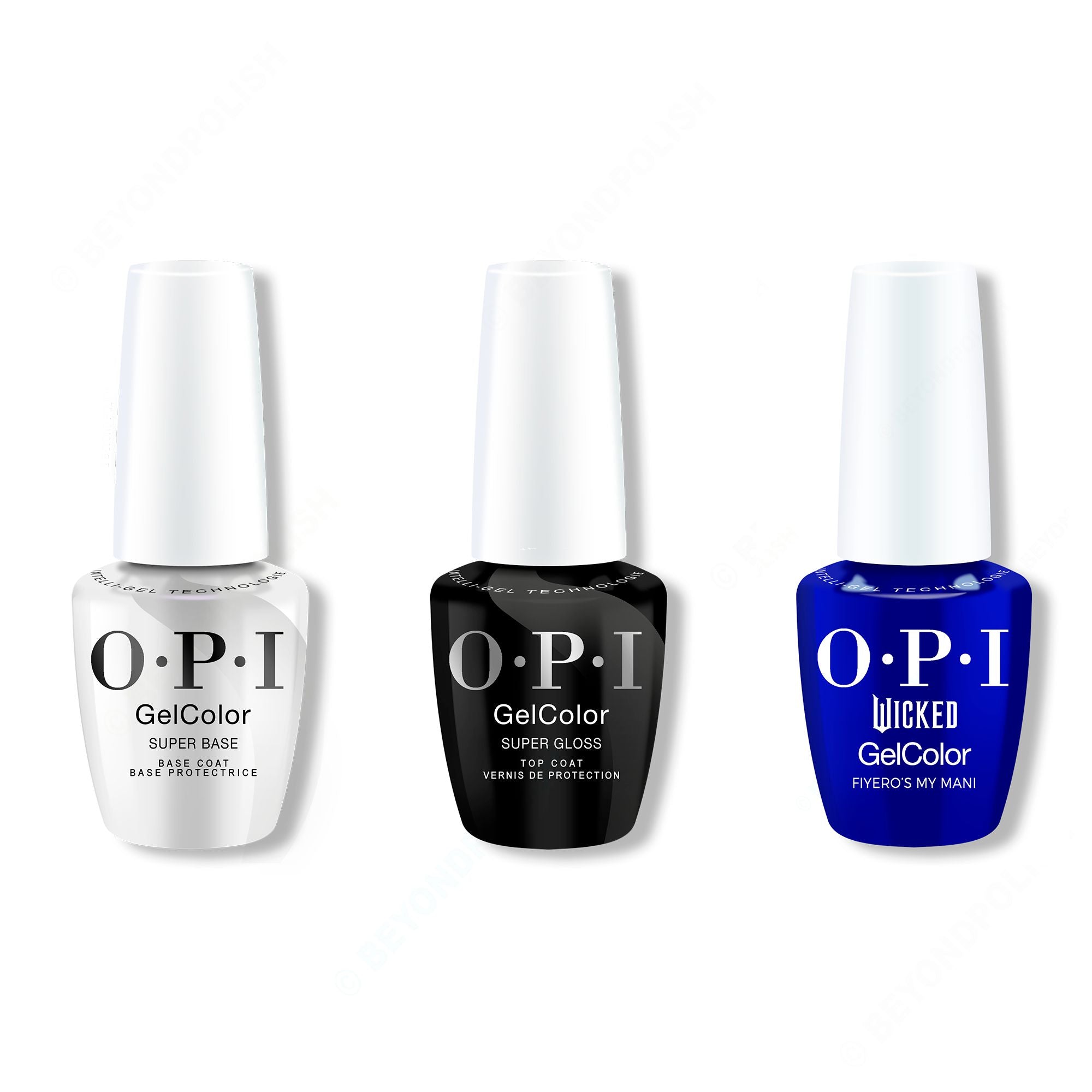 OPI GelColor Combo - Super Base, Super Gloss Top & Fiyero's My Mani - Gel Polish at Beyond Polish
