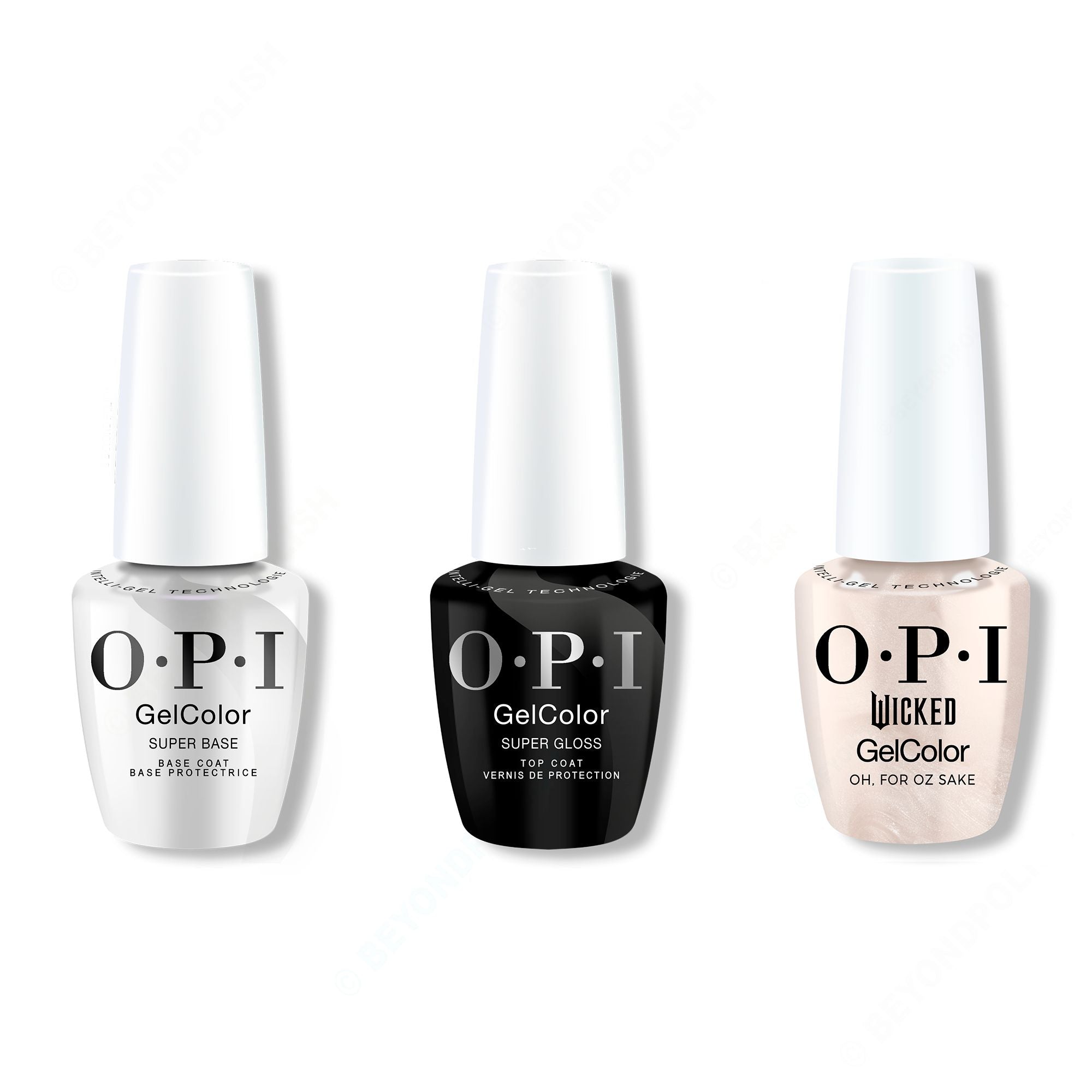 OPI GelColor Combo - Super Base, Super Gloss Top & Oh, For Oz Sake - Gel Polish at Beyond Polish