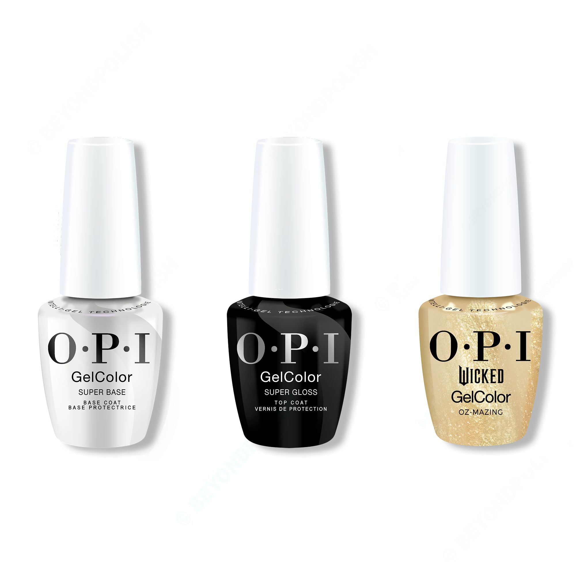 OPI GelColor Combo - Super Base, Super Gloss Top & Oz-Mazing - Gel Polish at Beyond Polish