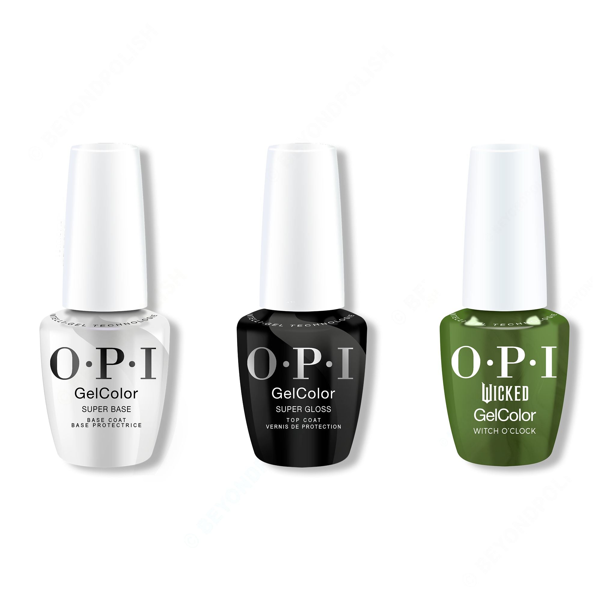 OPI GelColor Combo - Super Base, Super Gloss Top & Witch O'Clock - Gel Polish at Beyond Polish