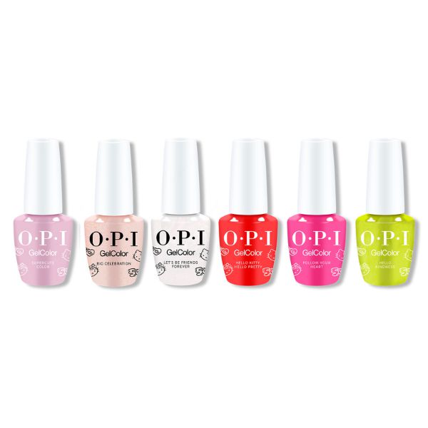 OPI GelColor - Hello Kitty 50th Anniversary Collection (6pc) 0.5 oz - Gel Polish at Beyond Polish