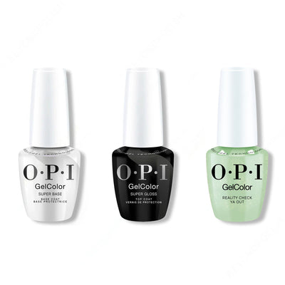 OPI GelColor Intelli-Gel Combo - Super Base Coat, Super Gloss Top Coat & AppointMINT Confirmed - Gel Polish at Beyond Polish