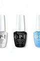OPI GelColor Intelli-Gel Combo - Super Base Coat, Super Gloss Top Coat & Blue Them All Away - Gel Polish at Beyond Polish