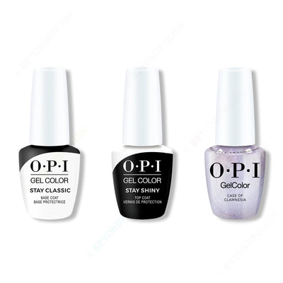 OPI GelColor Intelli-Gel Combo - Super Base Coat, Super Gloss Top Coat & Case of Glamnesia - Gel Polish at Beyond Polish