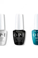 OPI GelColor Intelli-Gel Combo - Super Base Coat, Super Gloss Top Coat & Drama at La Scala - Gel Polish at Beyond Polish