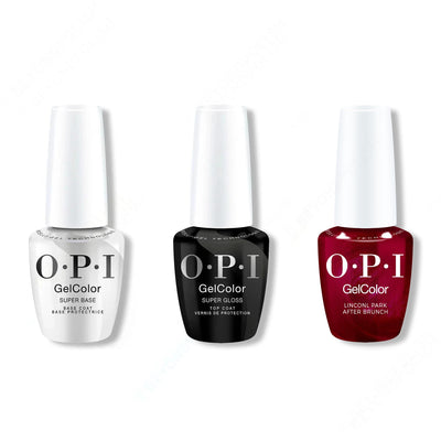 OPI GelColor Intelli-Gel Combo - Super Base Coat, Super Gloss Top Coat & Lincoln Park After Brunch - OPIcons Spring 2026 - Gel Polish at Beyond Polish