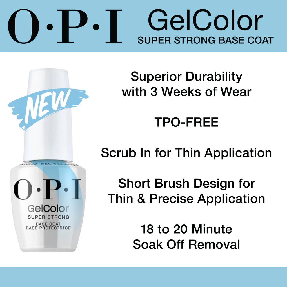 OPI GelColor Intelli-Gel - Super Strong Base Coat - #GC006 0.5 oz - Top & Base Coats at Beyond Polish