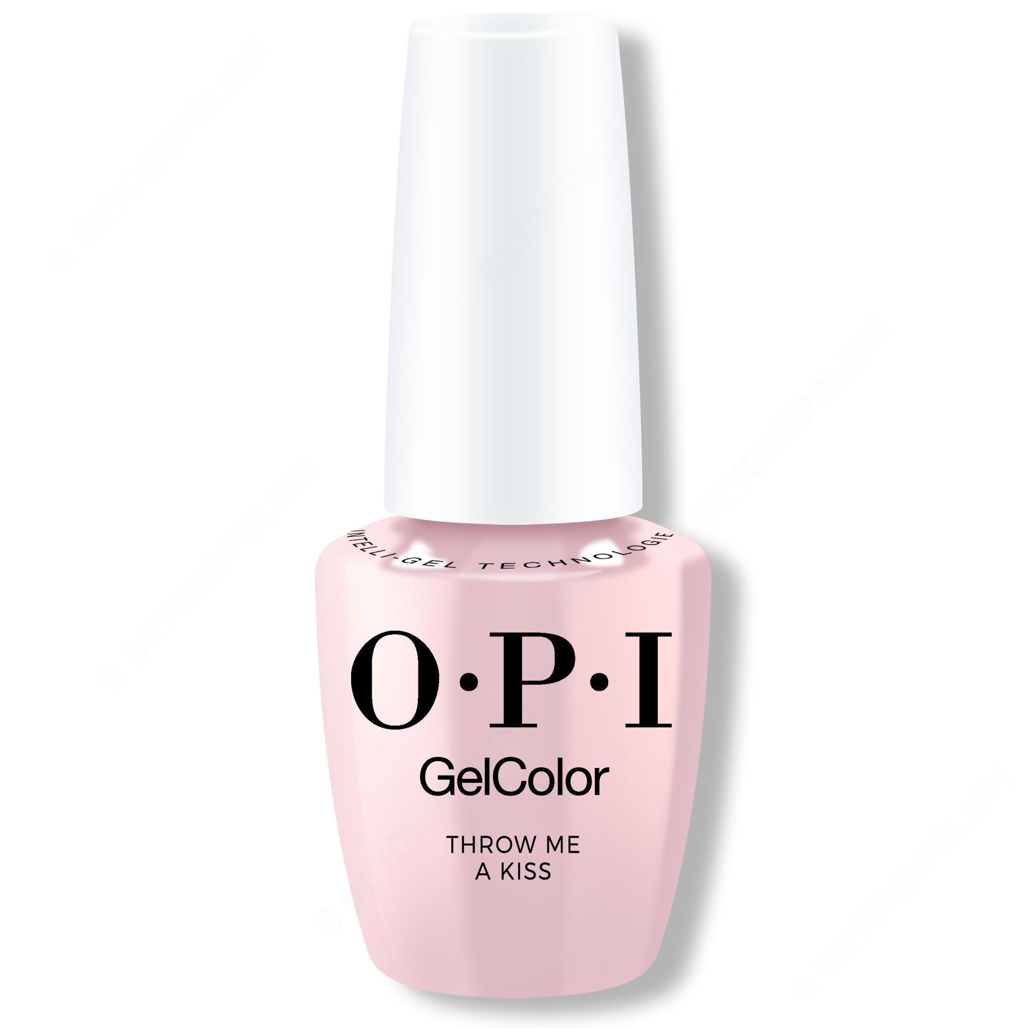 OPI GelColor Intelli-Gel - Throw Me A Kiss 0.5 Oz - Gel Polish at Beyond Polish