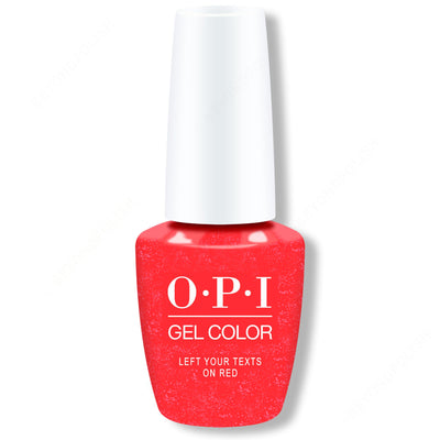 OPI GelColor - Left Your Texts On Red 0.5 oz - #GCS010 - Gel Polish at Beyond Polish