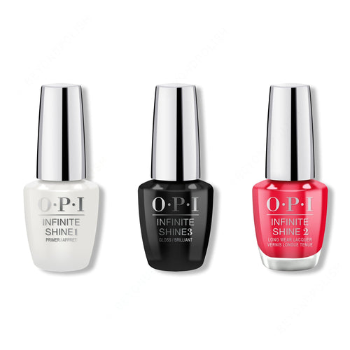 OPI - Infinite Shine Combo - Base, Top & Cajun Shrimp - #ISLL64