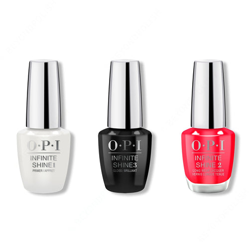 OPI - Infinite Shine Combo - Base, Top & Coco-Cola Red - #ISLC13