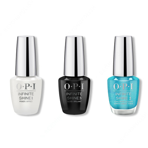 OPI - Infinite Shine Combo - Base, Top & Feel Bluetiful
