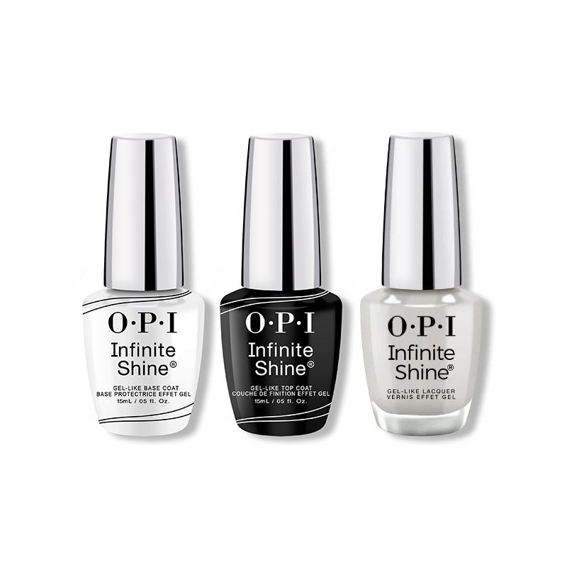 OPI - Infinite Shine Combo - Base, Top & Gray It On Me - Nail Lacquer at Beyond Polish