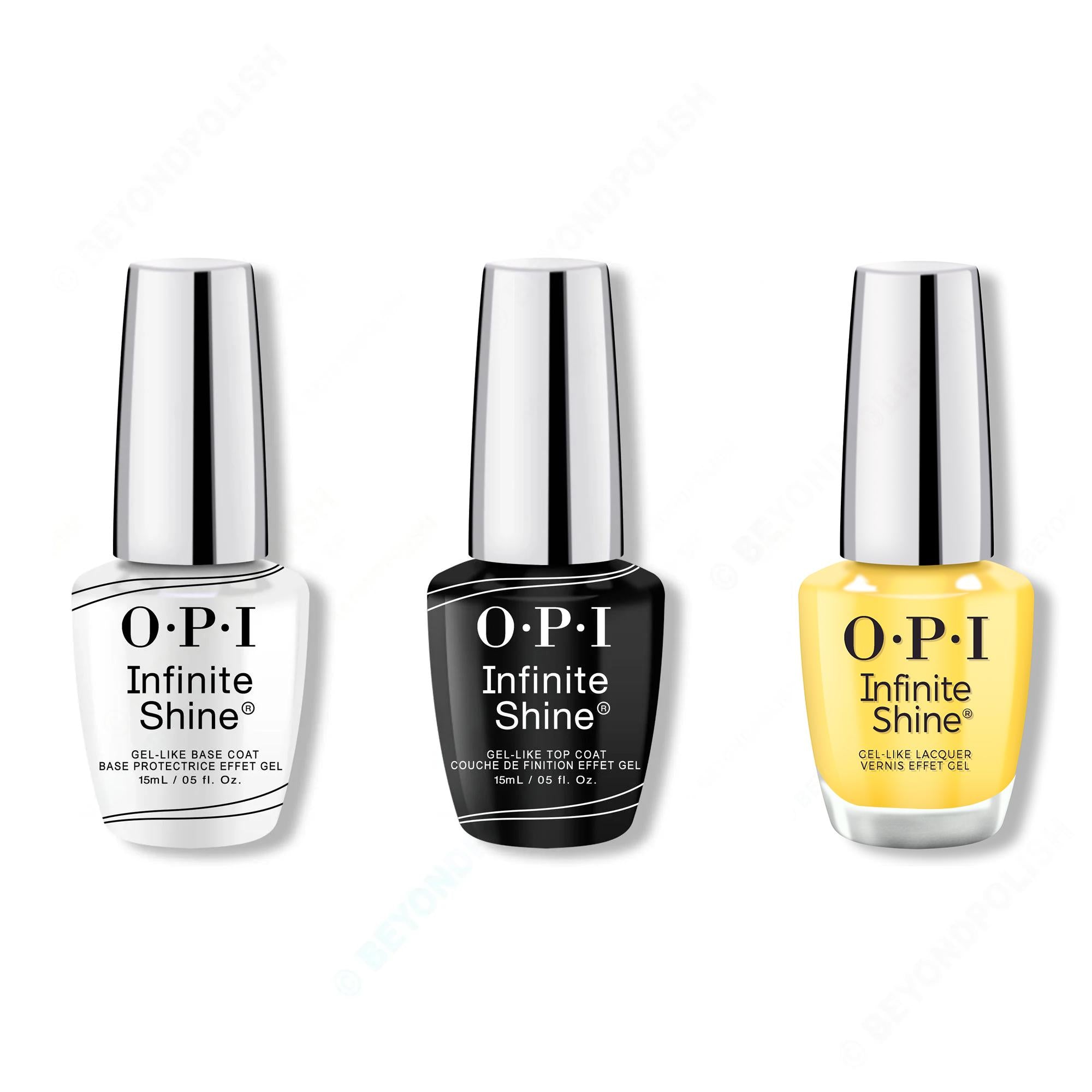 OPI - Infinite Shine Combo - Base, Top & Keep Up Buttercup - Nail Lacquer at Beyond Polish