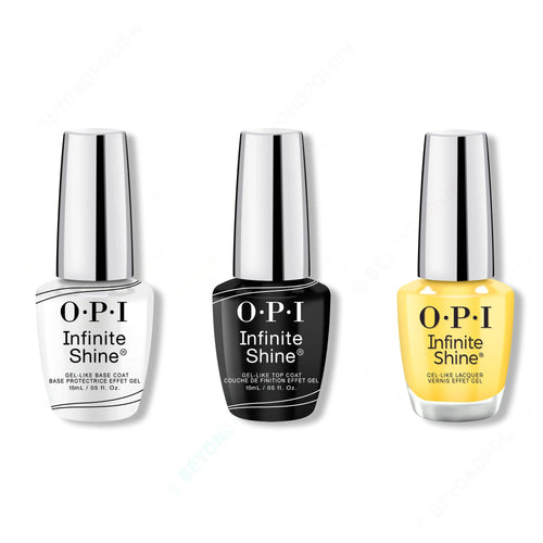 OPI - Infinite Shine Combo - Base, Top & Keep Up Buttercup