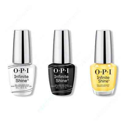 OPI - Infinite Shine Combo - Base, Top & Keep Up Buttercup - Nail Lacquer at Beyond Polish