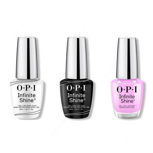 OPI - Infinite Shine Combo - Base, Top & Learn to Fly-lac
