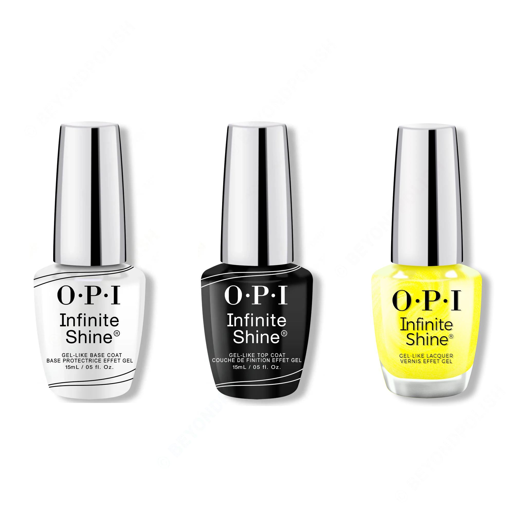 OPI - Infinite Shine Combo - Base, Top & Limon-yello! - Nail Lacquer at Beyond Polish