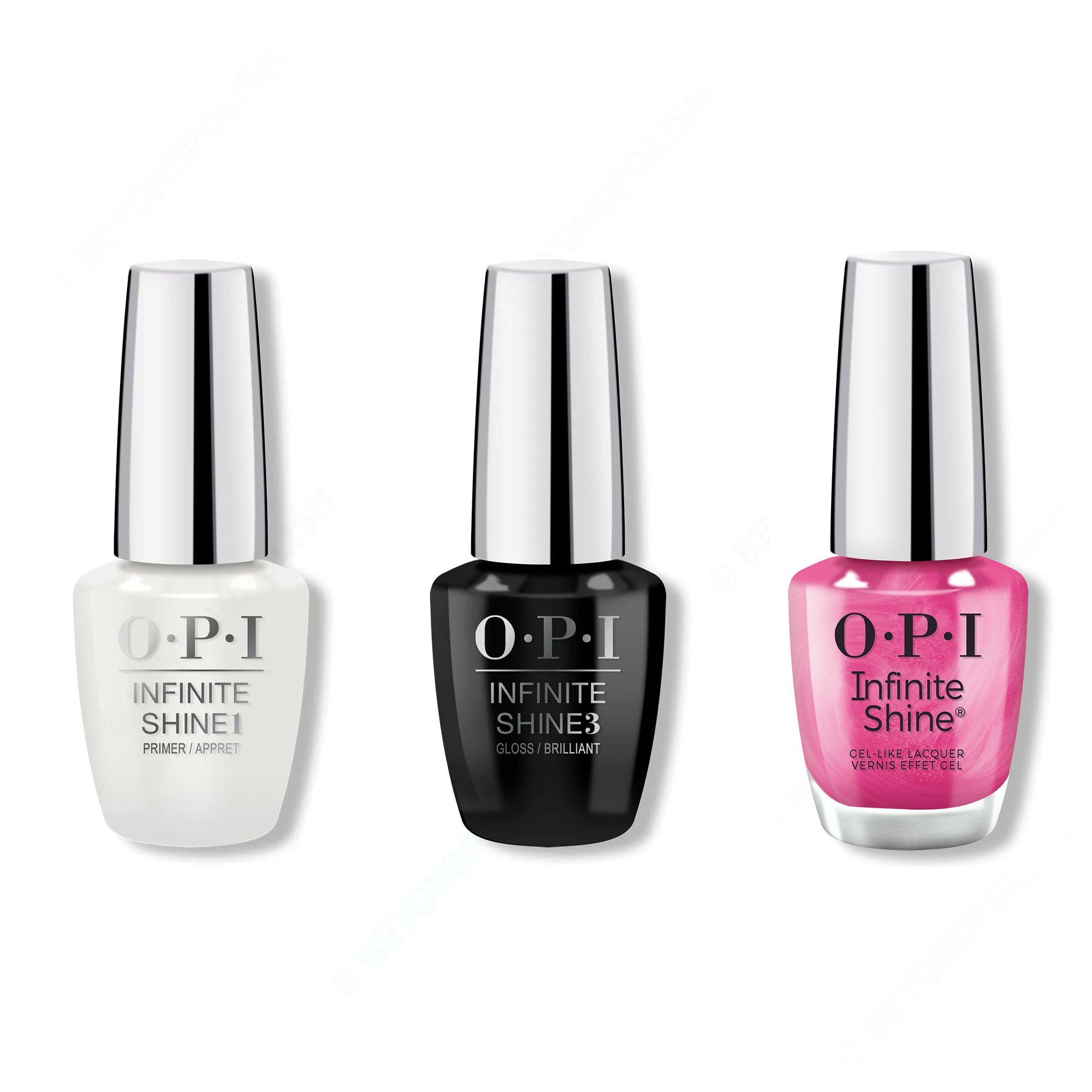 OPI - Infinite Shine Combo - Base, Top & Lip Pink Battle - Nail Lacquer at Beyond Polish