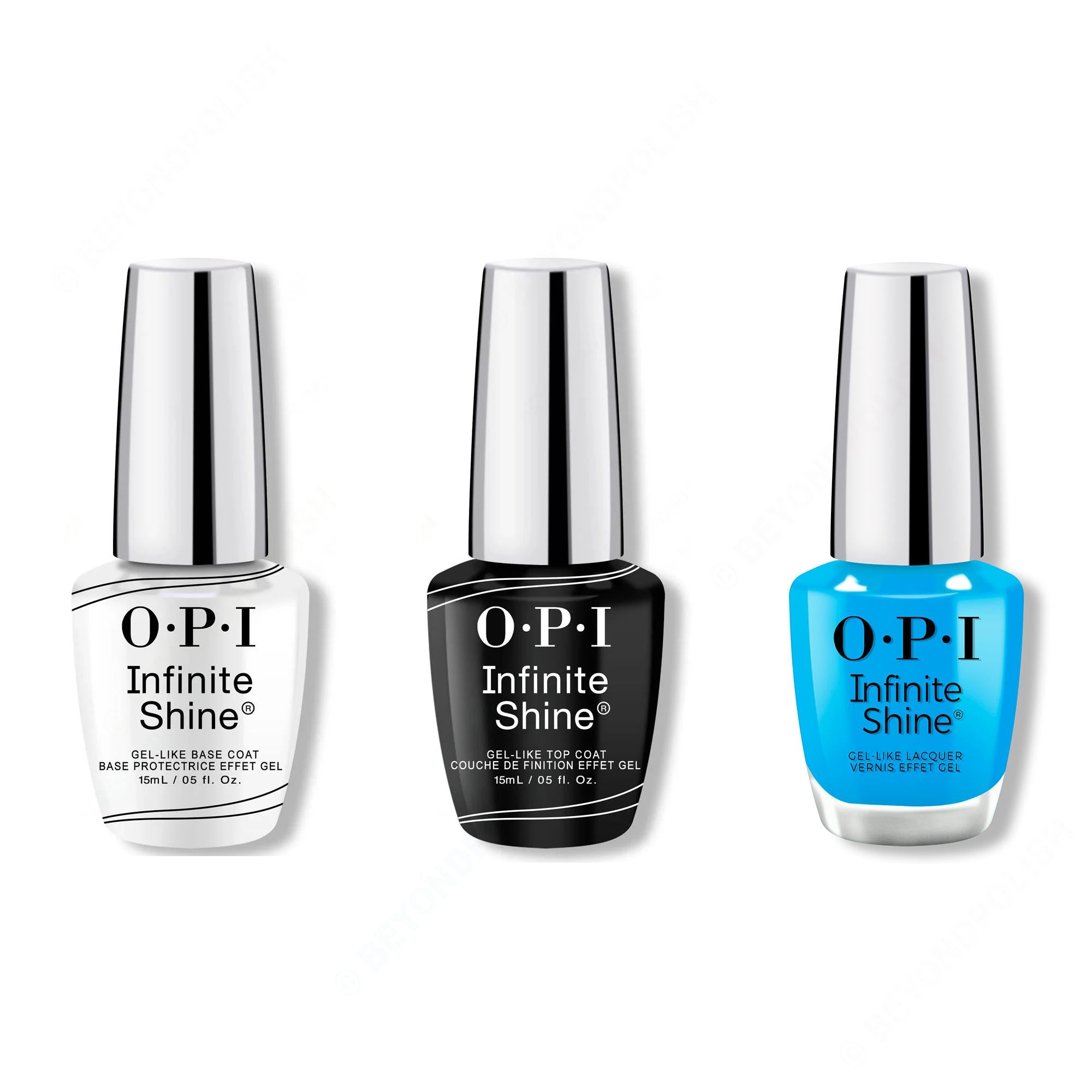 OPI - Infinite Shine Combo - Base, Top & No Summer Blues - Nail Lacquer at Beyond Polish
