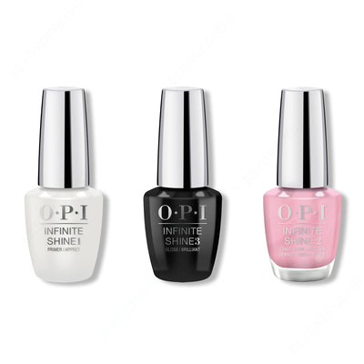 OPI - Infinite Shine Combo - Base, Top & (P)Ink on Canvas - Nail Lacquer at Beyond Polish