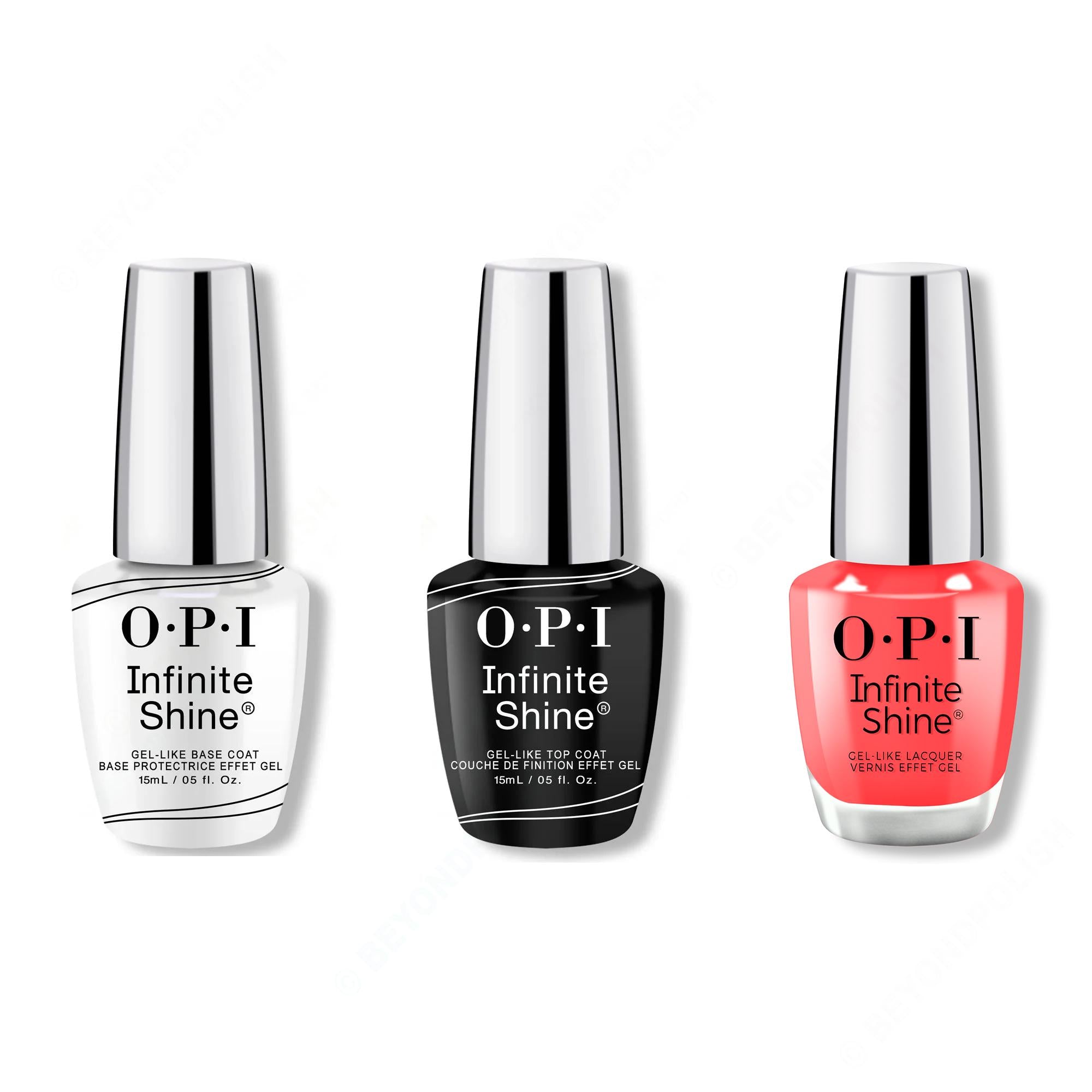 OPI - Infinite Shine Combo - Base, Top & Pack a Cherry-on Bag - Nail Lacquer at Beyond Polish