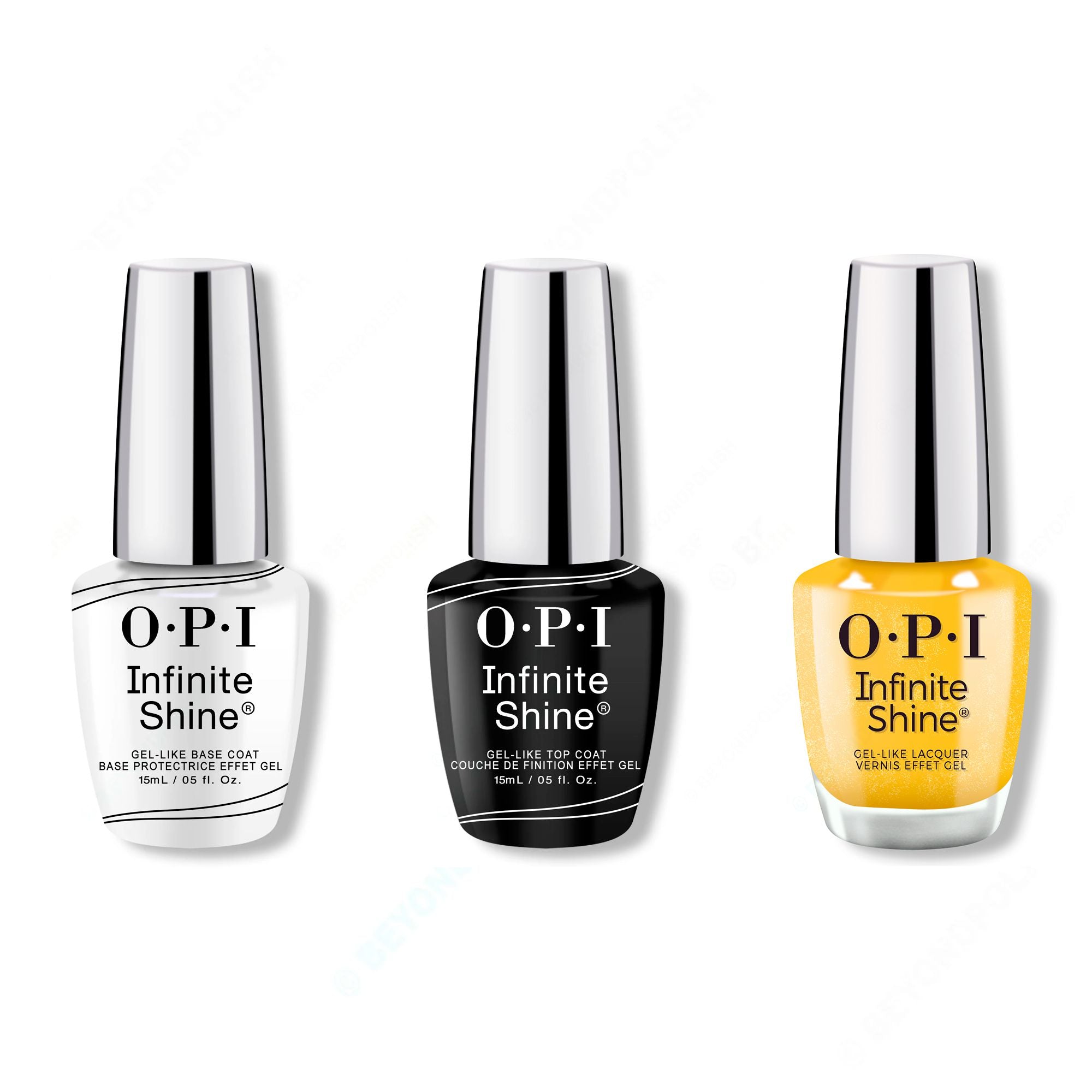 OPI - Infinite Shine Combo - Base, Top & Slay Hello to Yellow - Nail Lacquer at Beyond Polish
