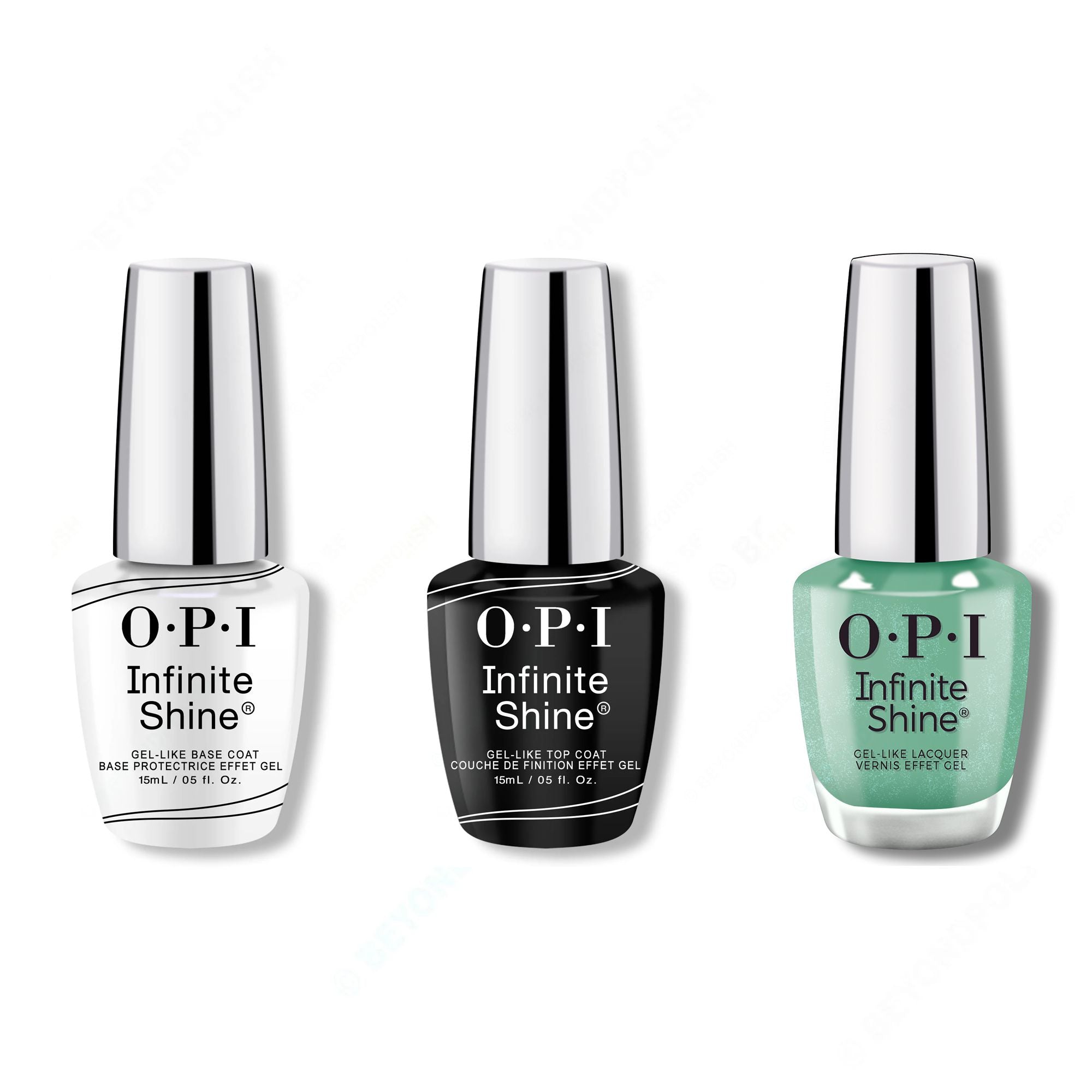 OPI - Infinite Shine Combo - Base, Top & Teals Familiar - Nail Lacquer at Beyond Polish