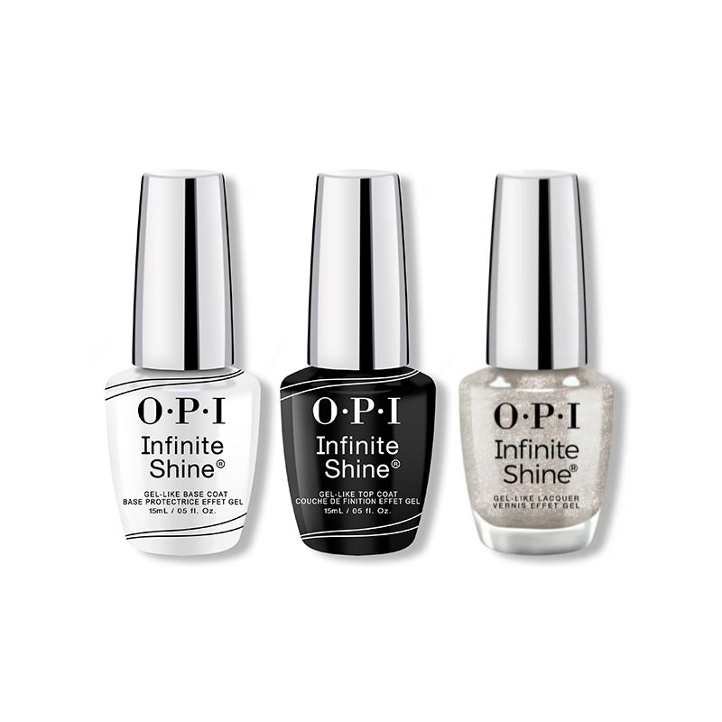 OPI - Infinite Shine Combo - Base, Top & Work From Chrome - Nail Lacquer at Beyond Polish