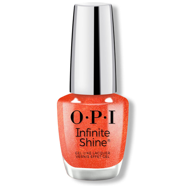 OPI Infinite Shine Shock Em Orange Shimmer Nail Polish