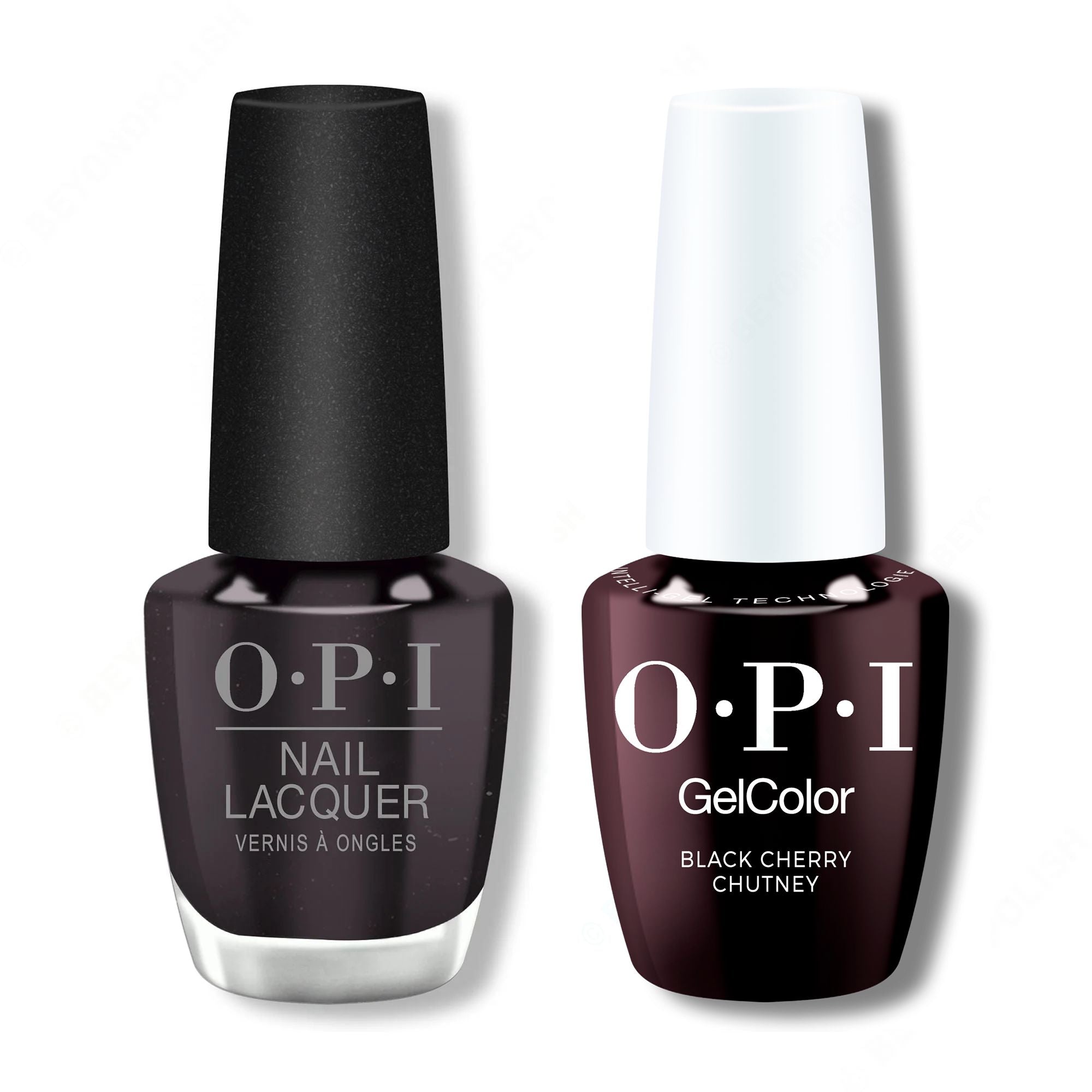 OPI - Intelli-Gel & Lacquer Combo - Black Cherry Chutney - Gel & Lacquer Polish at Beyond Polish